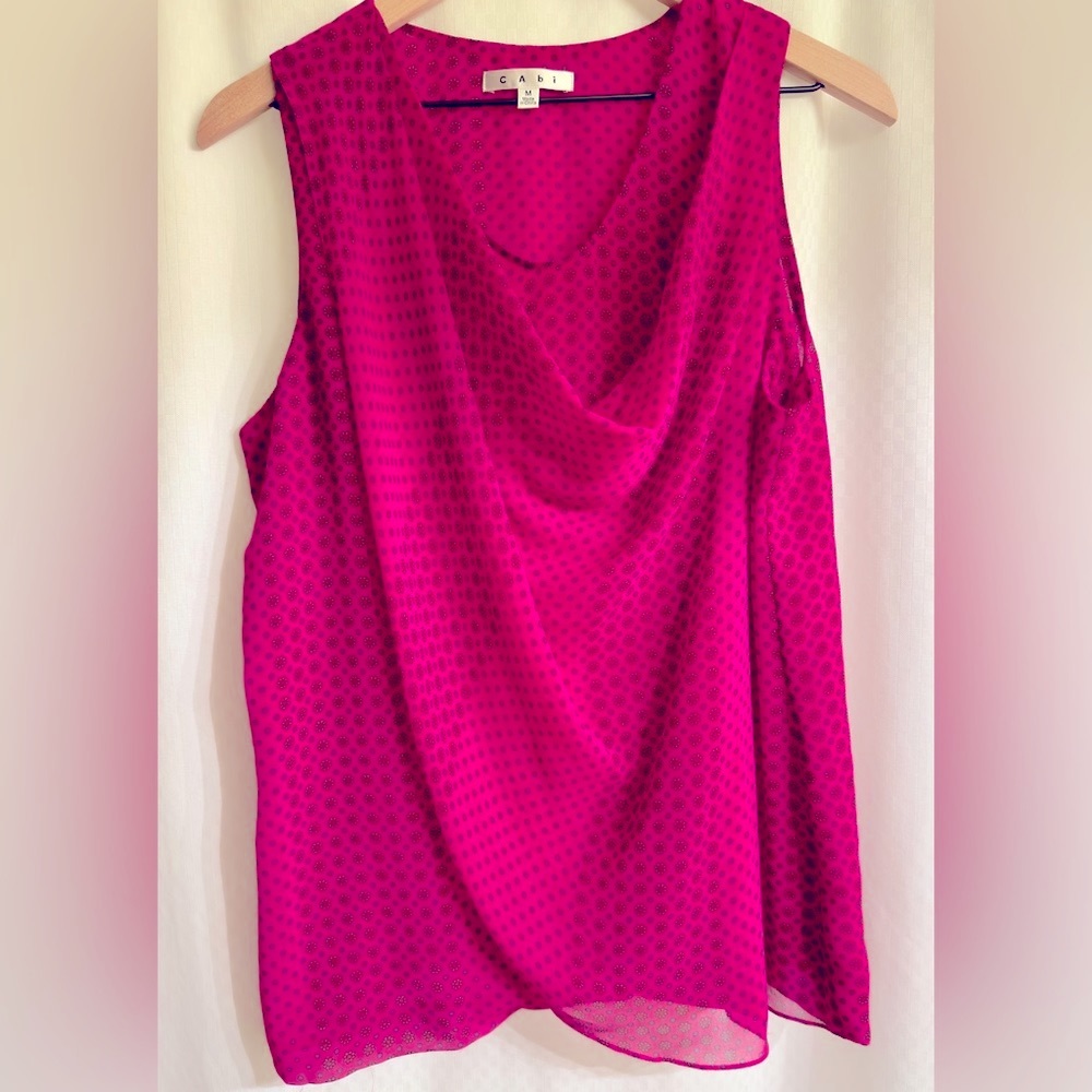 Cabi flowy pink blouse! Flattering & comfortable!